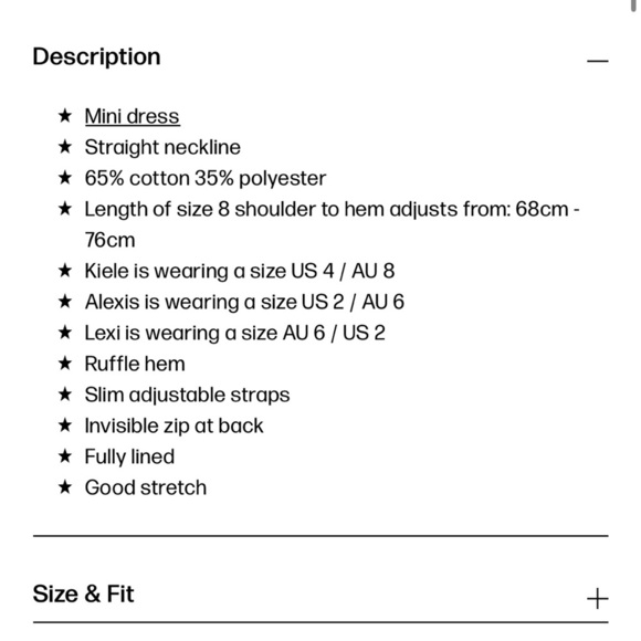 Princess Polly KIRIBATI MINI DRESS BLACK size 2 - Picture 6 of 12